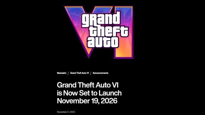 Grand Theft Auto VI официально перенесли на осень 2026 года