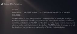 Пользователей Playstation лишат возможности поделится скриншотами и видео через X
