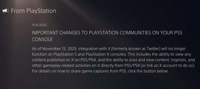 Пользователей Playstation лишат возможности поделится скриншотами и видео через X