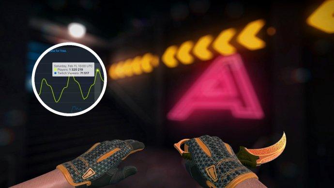 CSGO побил свой собственный рекорд по онлайну и занимает первые строчки Steam